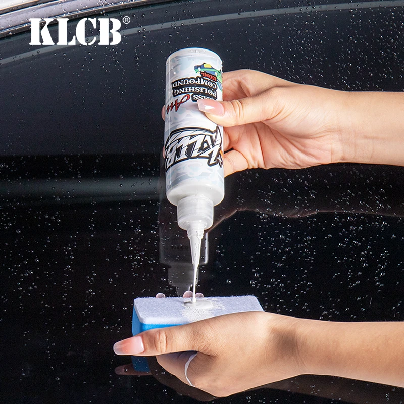 KLCB苛力汽车玻璃氧化铈去油膜镀膜层水渍轻微发丝纹快速清洁油膜