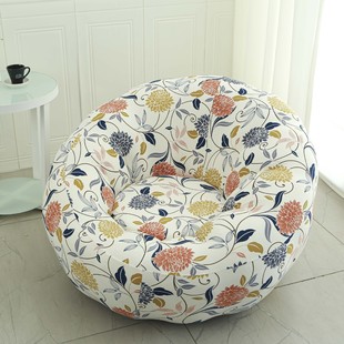 2026大圆形沙发套罩全包通用四季垫巾懒人花瓣坐椅凳盖布南瓜单人