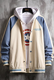 2021棒球服外套男ins港风潮牌宽松撞色夹克韩版潮上衣J8011P85，男装夹克，电商A157
