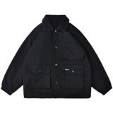 2020棉服男宽松羊羔毛外套港风棉衣冬加厚加绒M1912P120控158，男装棉衣，电商A157