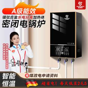 密闭式半导体电锅炉家用380v农村煤改电采暖炉220v镁钛合金加热体