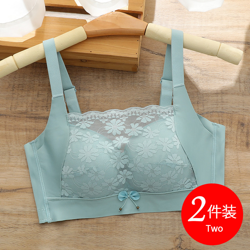 抹胸式文胸聚拢收副乳防下垂小胸内衣女士无钢圈加厚防走光裹胸罩