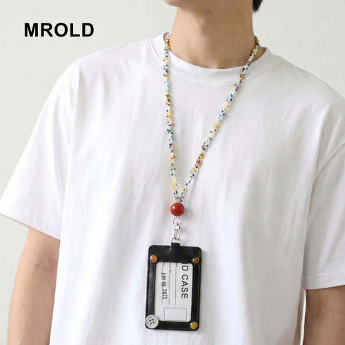 MROLD创意卡套工牌吊牌挂绳皮质