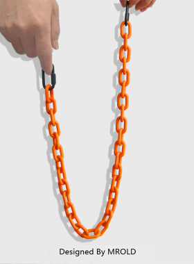 百搭嘻哈裤链女ins潮裤链挂饰男荧光树脂腰链配饰朋克风可拆卸链