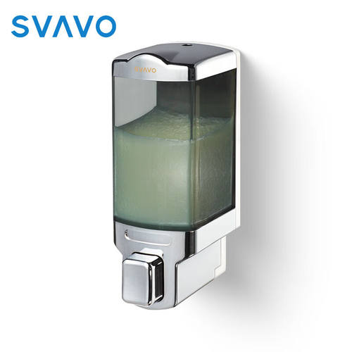 瑞沃（SVAVO）手按皂液器壁挂式免打孔洗手液盒商用卫生间洗手机