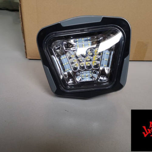 超亮耐用12V-80V通用型电动三轮车LED大灯总成强光改装配件灰金刚