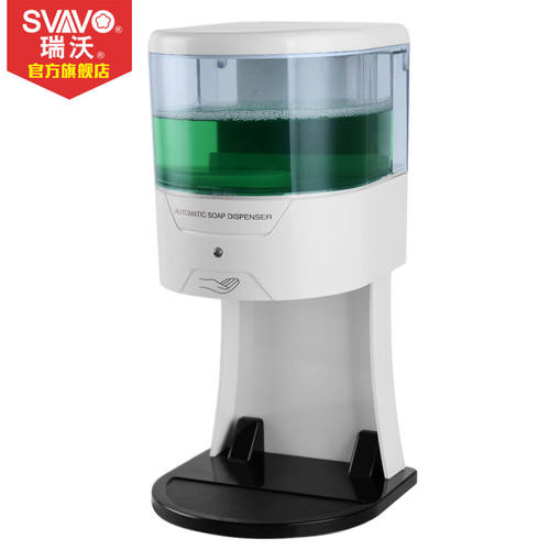 瑞沃（SVAVO）挂壁式自动感应洗手出液器洗手盆透明皂液盒浴室给