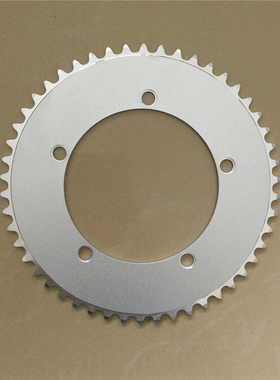 TRUYOU场地车死飞车130BCD 44T 46T 48T 50T 52T 53T 单速1/8银色