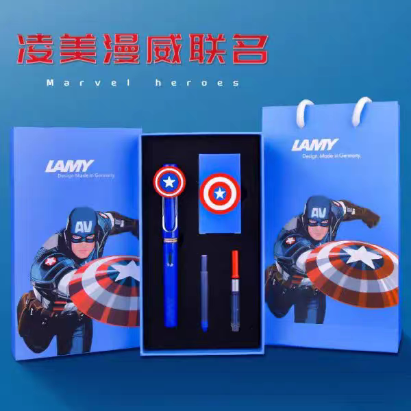 德国LAMY/凌美狩猎者美国队长礼盒装高档学生专用笔尖练字送同学图片