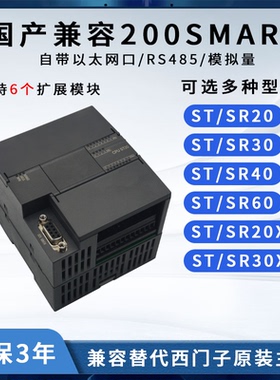 国产兼容S7-200smart 主机plcSR20SR30SR40ST20ST40SR60ST60