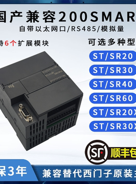 国产兼容S7-200smart 主机plcSR20SR30SR40ST20ST40SR60ST60