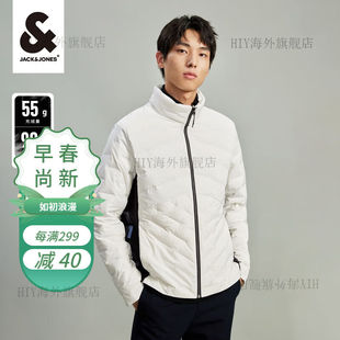 秋冬新款 JACK&JONES 舒适百搭常规不同材质拼接设计 杰克·琼斯