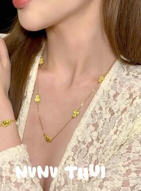 古法花丝碎冰冰葫芦点钻气质项链