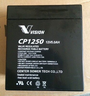 现货 VISION蓄电池CP1250H 12V5.0AH 威神蓄电池12V5AH 全新现货