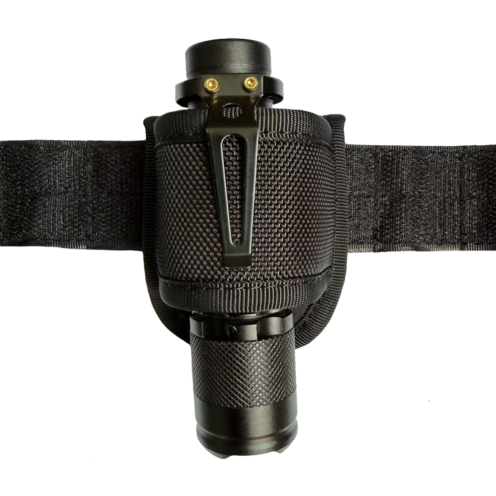 德毅营 户外登山骑行穿皮带强光手电筒快拔收纳套 腰包 随身挂包