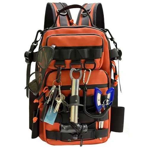 德毅营 双杆 战术背包路亚斜挎包单双肩包旅行运动大容量胸包竿包