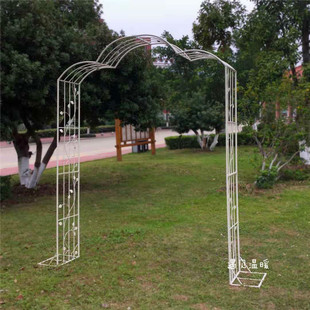 铁艺户外葡萄牵引路架拱门花架蔷薇爬藤架子月季丝瓜拱形攀爬支u.