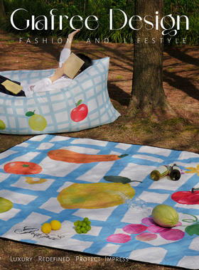 GraFree加厚野餐垫防潮垫防水便携户外地垫露营野炊春游草坪坐垫