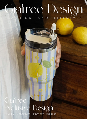 GraFree保温杯大容量女生高颜值杯子吸管杯便携夏季水杯咖啡杯