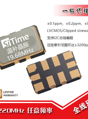 SIT5356/SIT5357温补晶振19.68MHz温补振荡器SiTime 0.1~0.25ppm