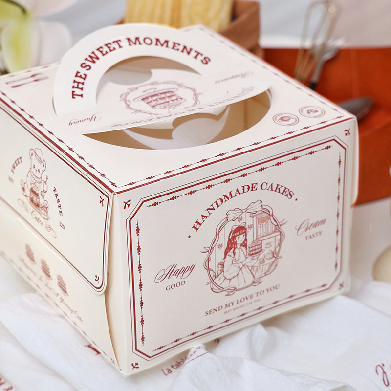 4寸包装盒子限时9折生日蛋糕盒四寸小5寸手提空盒泡芙盒子可定制,厨房/烹饪用具,点心包装盒/包装袋,淘宝优惠券,粉丝福利购,淘宝优惠卷