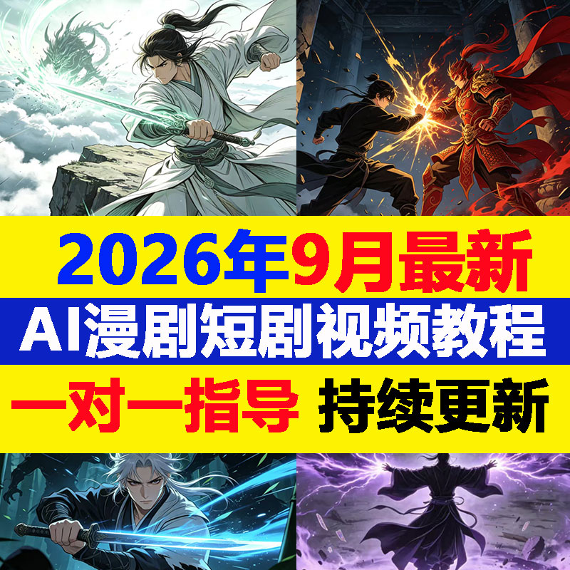 ai漫剧短视频生成与制作教程2026