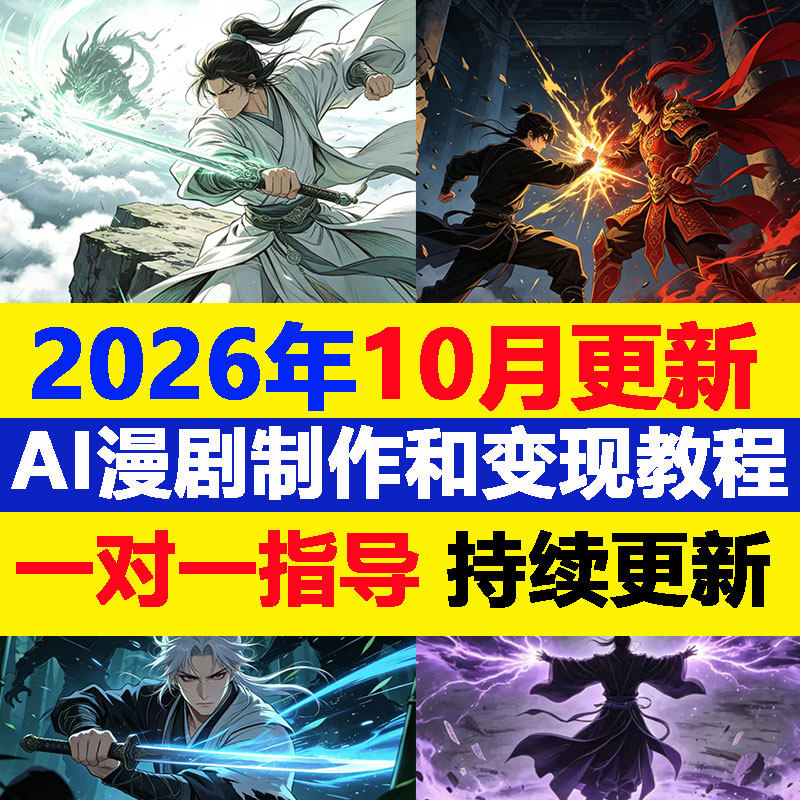ai漫剧短视频生成与制作教程2026