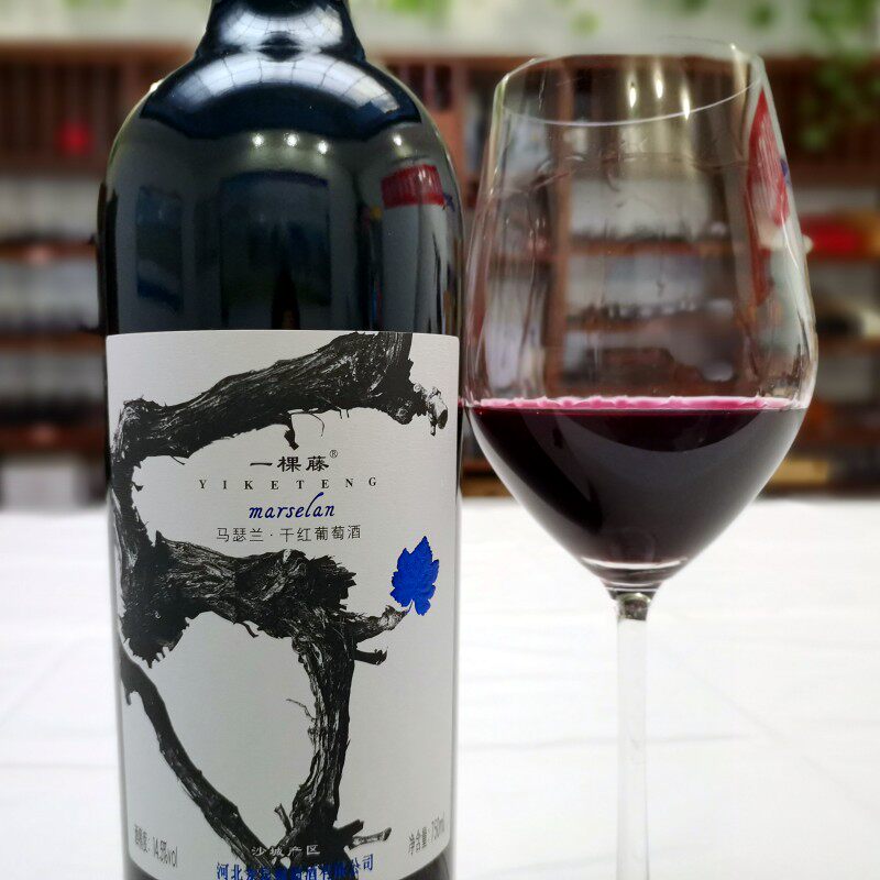 沙城马瑟兰干红葡萄酒国产红酒怀来特产龙泉酒庄一棵藤750ml