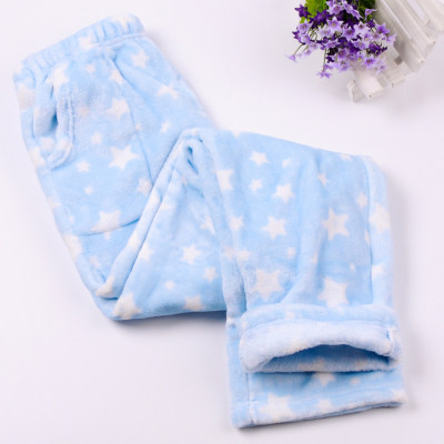 冬季中老年保暖珊瑚绒睡裤特大码200斤中年妈妈加厚起居裤妇女裤