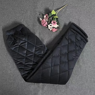 200斤老人奶奶加绒加厚棉裤 老太太冬天法兰绒夹棉睡裤 女加肥大码