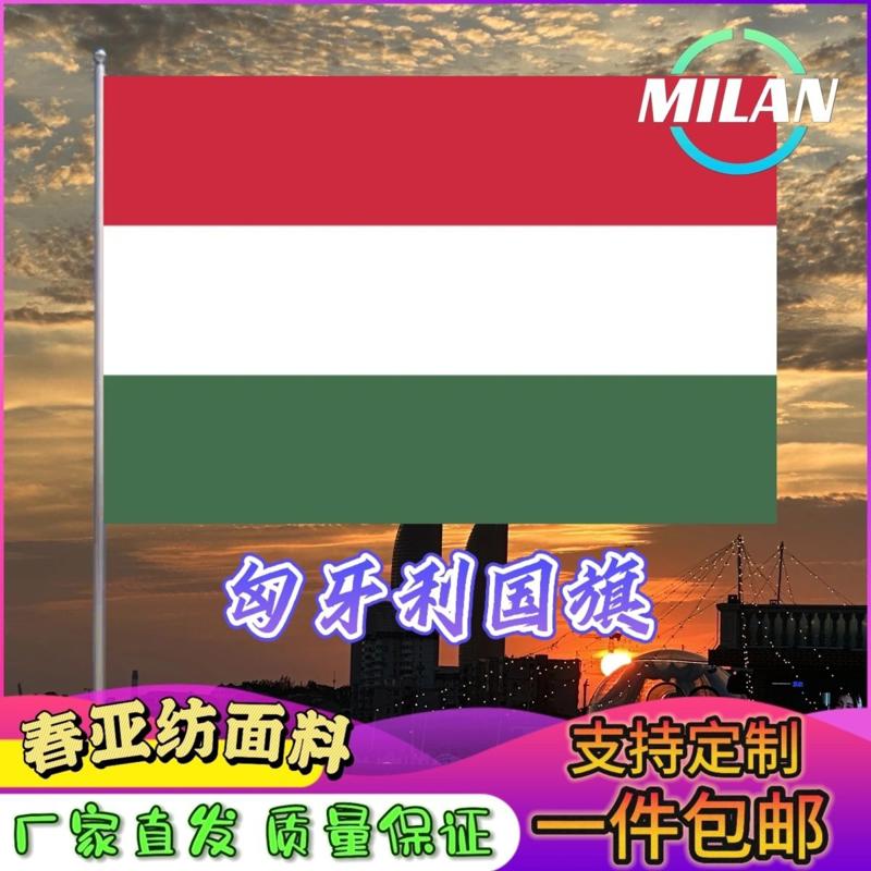 匈牙利国旗尺寸2345678号手摇旗世界国旗中美英法德国俄罗斯旗