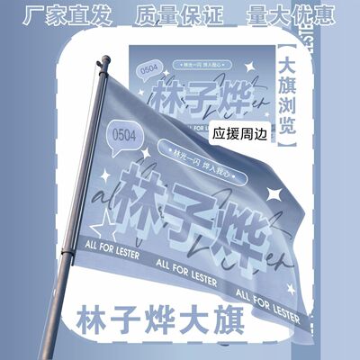 林子烨大旗明星演唱会林子烨应援旗户外打卡音乐节应援旗定制