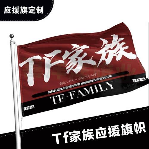 定制明星应援旗TF家族三代