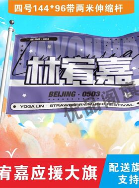 林宥嘉应援大旗明星组合应援旗户外音乐节演唱会应援旗帜定制