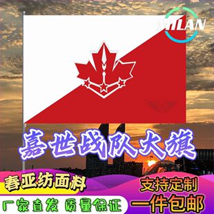 全职高手应援队旗cos嘉世战队大旗蓝雨呼啸百花霸图微草队旗定制