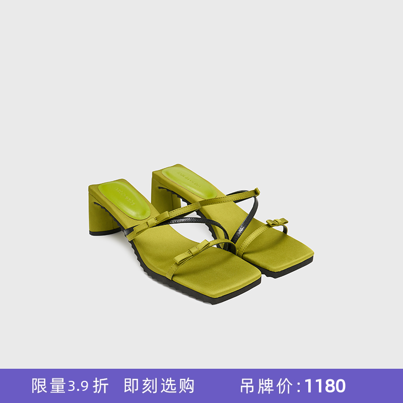 lostinecho细条带蝴蝶结凉拖