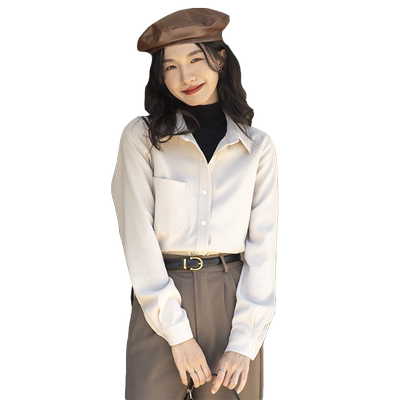 通勤简约叠穿百搭秋冬款衬衫