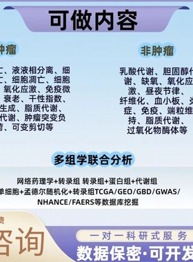 生信分析服务|GBD数据库|NHANES数据库|选题指导数据代分析服务