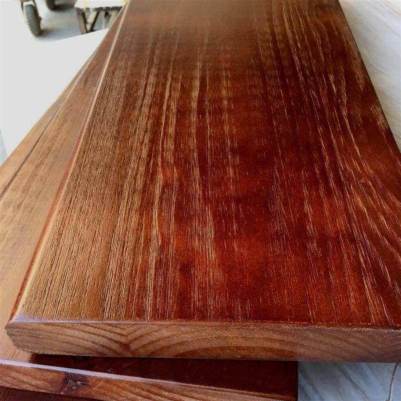 老榆木板整板实木板整张桌面写字台办公桌面板吧台板餐厅木料定制