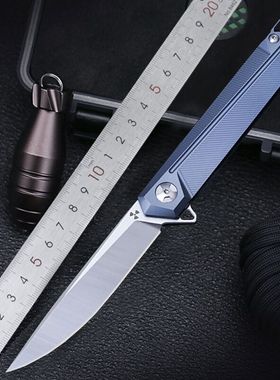 丛林刃s35vn粉末钢折叠刀便携折刀户外刀具防身edc钛合金小刀开刃