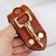 卡卡巴拉拉牛皮腰挂钥匙扣复古手工穿皮带汽车钥匙扣腰带U钥匙扣