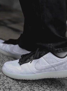 CLOT x Nike Dunk 耐克闪电白丝绸三方联名 白色板鞋 FN0315-110