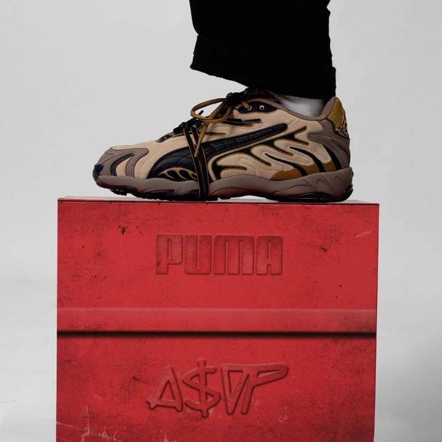 PUMA彪马棕色豹纹男女运动跑步鞋