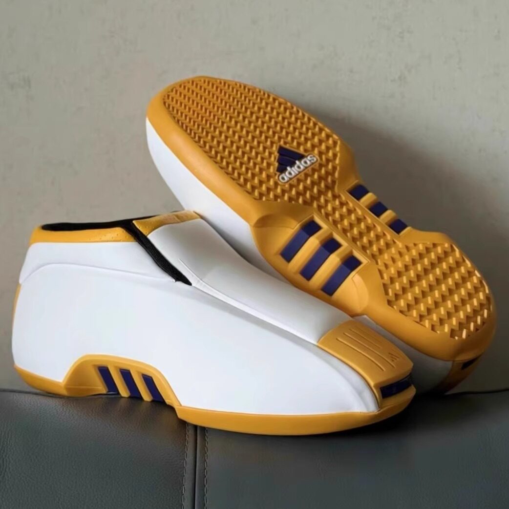 阿迪达斯adidas Crazy 2 Kobe 科比全明星款黄白色中帮男子篮球鞋
