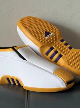阿迪达斯adidas Crazy 2 Kobe 科比全明星款黄白色中帮男子篮球鞋