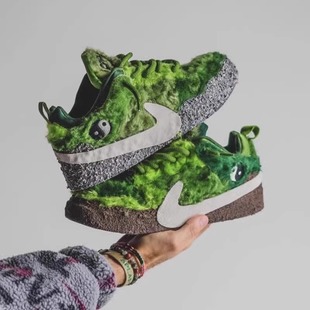 鬼灵精吉利服绿毛怪杂草丛生鸳鸯休闲鞋 CPFM 1联名款 Flea Nike