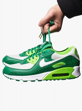 耐克新款 Nike Air Max 90 限定幸运四叶草印花运动鞋DD8555-300
