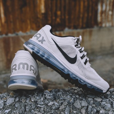 代购NIKE Air Max 2013耐克男女休闲鞋奶白色全掌气垫运动鞋米白