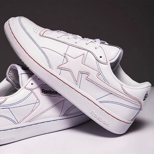BAPE X Reebok Club C 85 锐步联名猿人男女款低帮休闲板鞋Q47367
