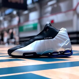 正品耐克Nike Shox BB4卡特死亡之扣复古金属银元年实战男篮球鞋